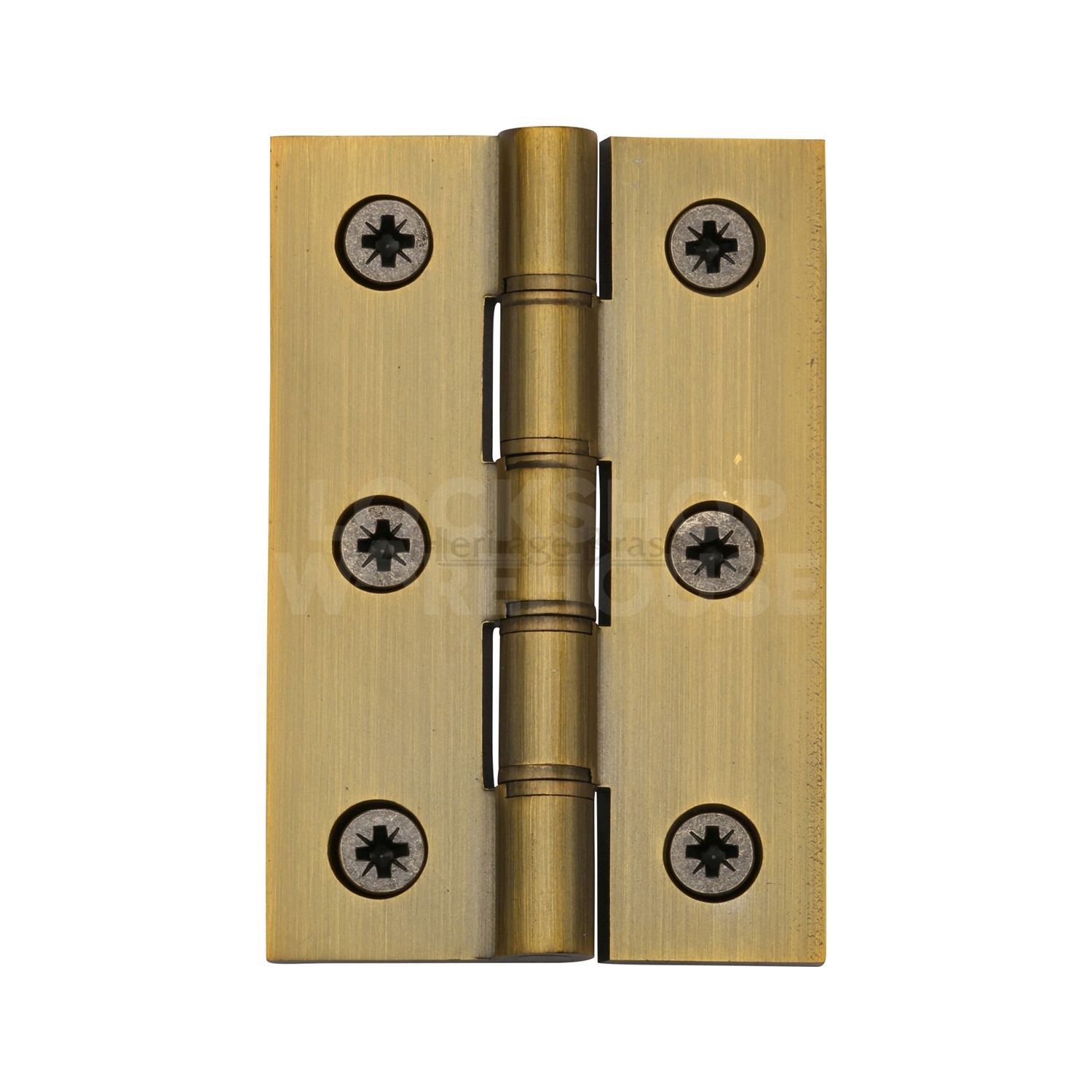 Heritage Brass Traditional Hinge Brass Double Phosphor Washered Hinges