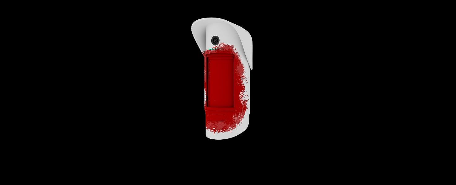 Thanks to built-in masking sensors, the detector responds to blocking, covering, and painting over t