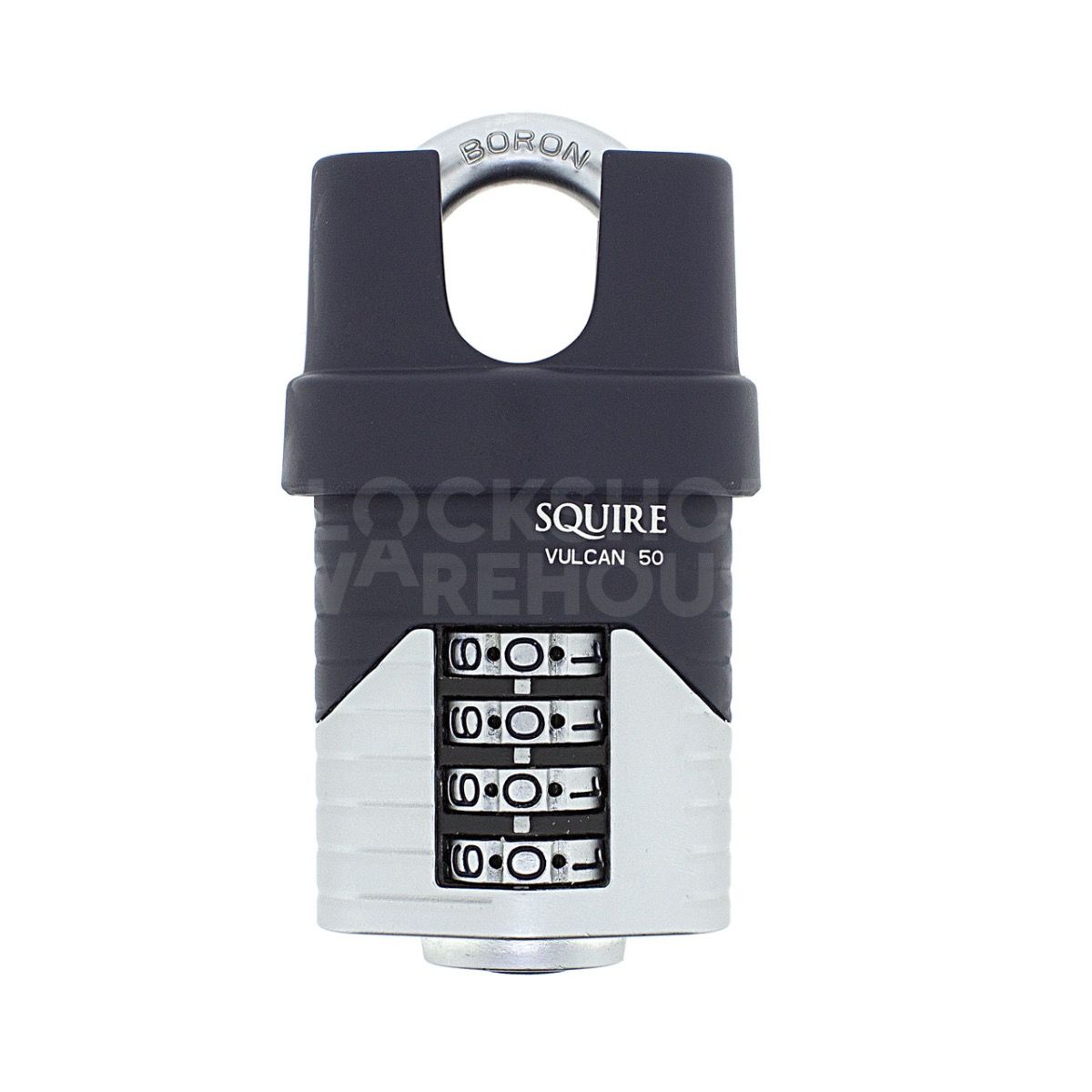 SQUIRE Vulcan 50mm Closed Shackle Combination Padlock - 4 Wheel