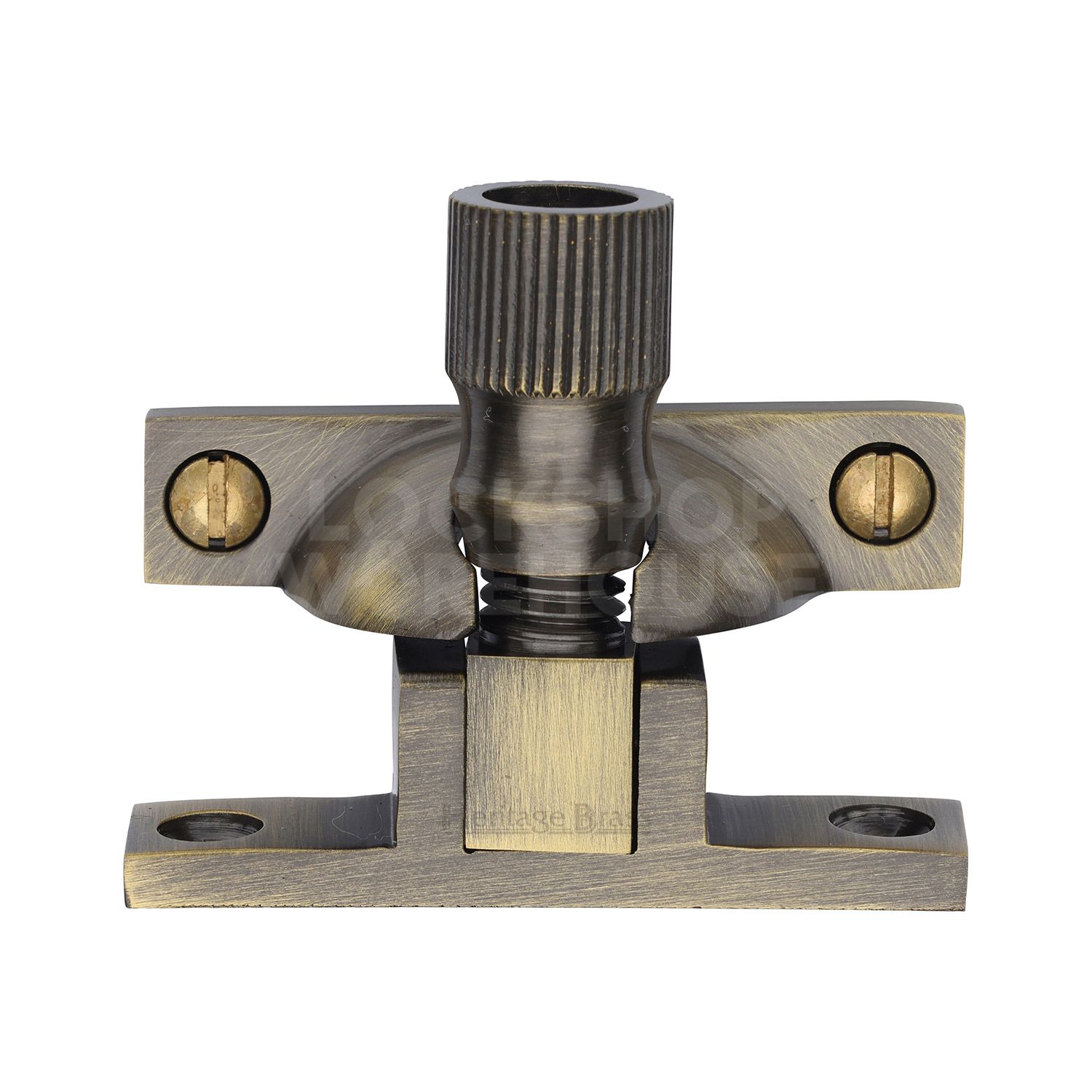 Traditional Narrow Brighton Sash Fastener Lockable by Heritage Brass