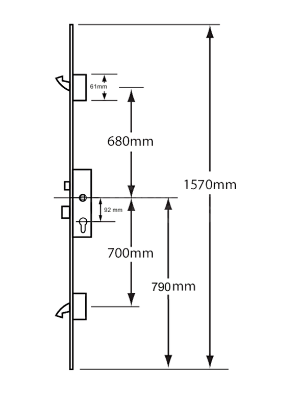 Gallery Image: ERA 2 Hooks: UPVC Multi-Point Locking Mechanism (Timber doors)