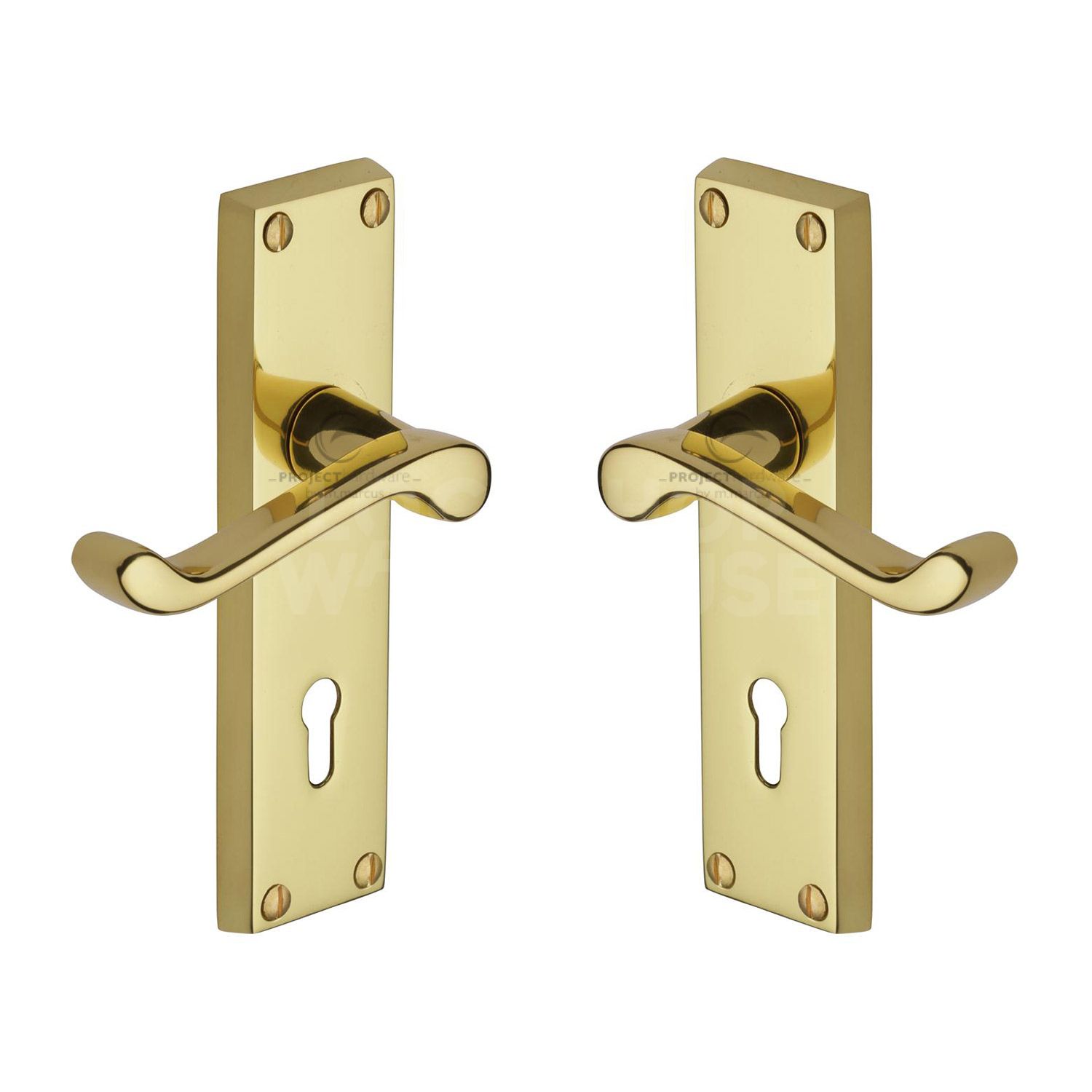 Malvern Art Deco Inspired Door Handles (Pair) by M Marcus