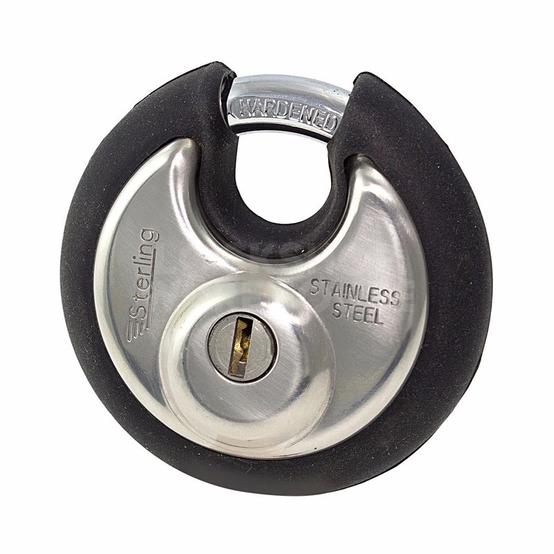 Gallery Image: Sterling SPL100P Disc Padlock with Bumper 70mm