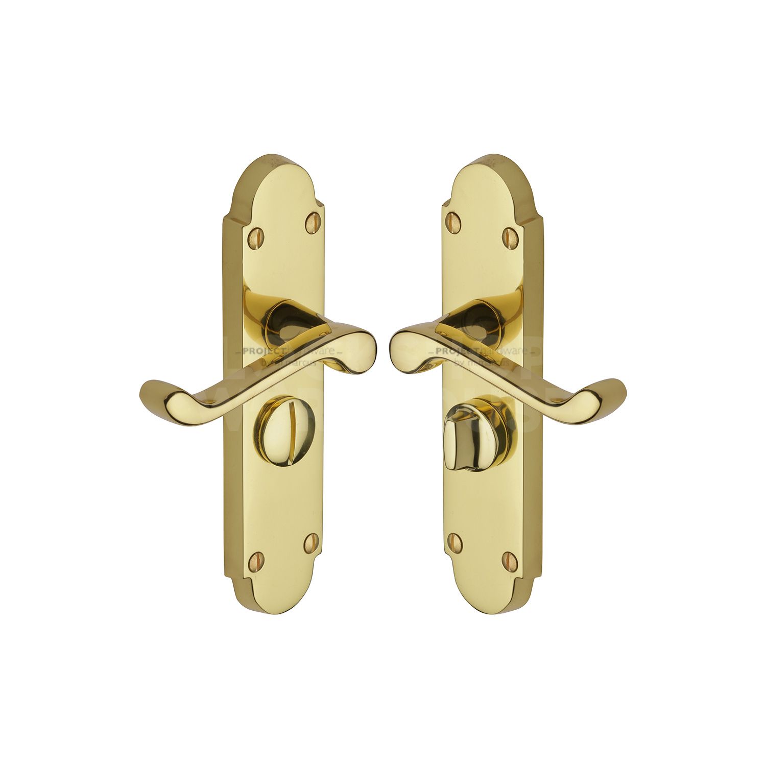 Milton Short Door Handle on Plate