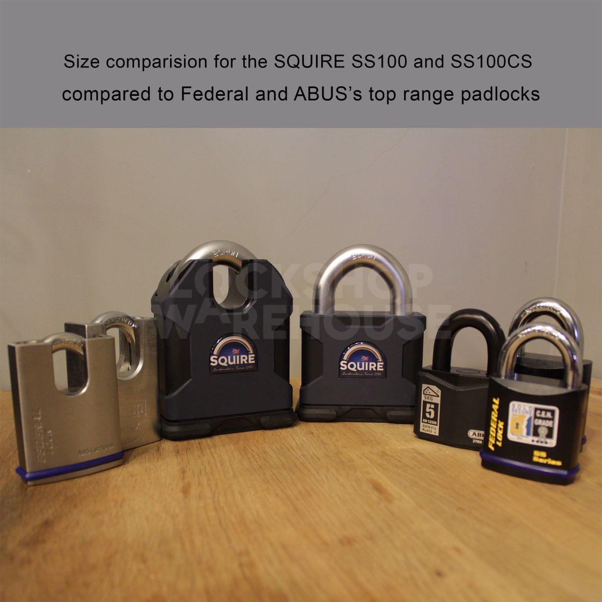 Gallery Image: SQUIRE SS100CS Stronghold® Closed Shackle Padlock