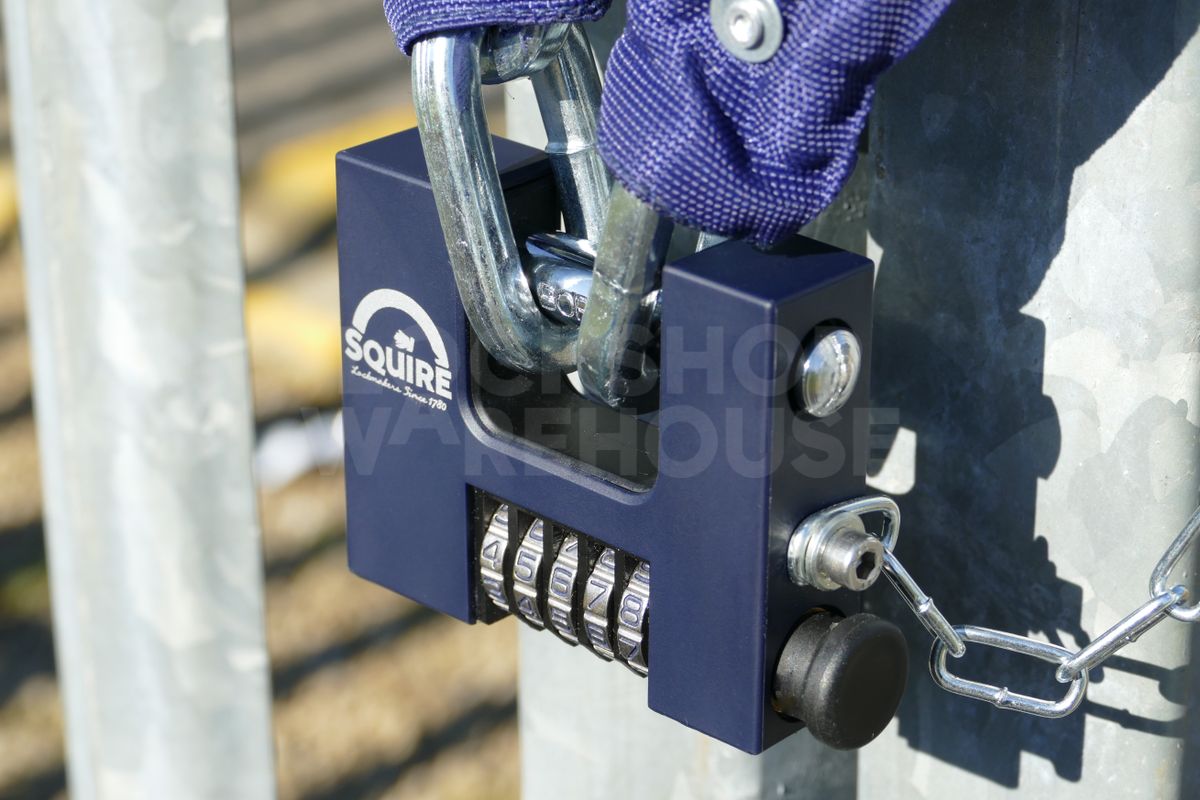 Gallery Image: Squire CBW85 5 Wheel Brass Combination Padlock