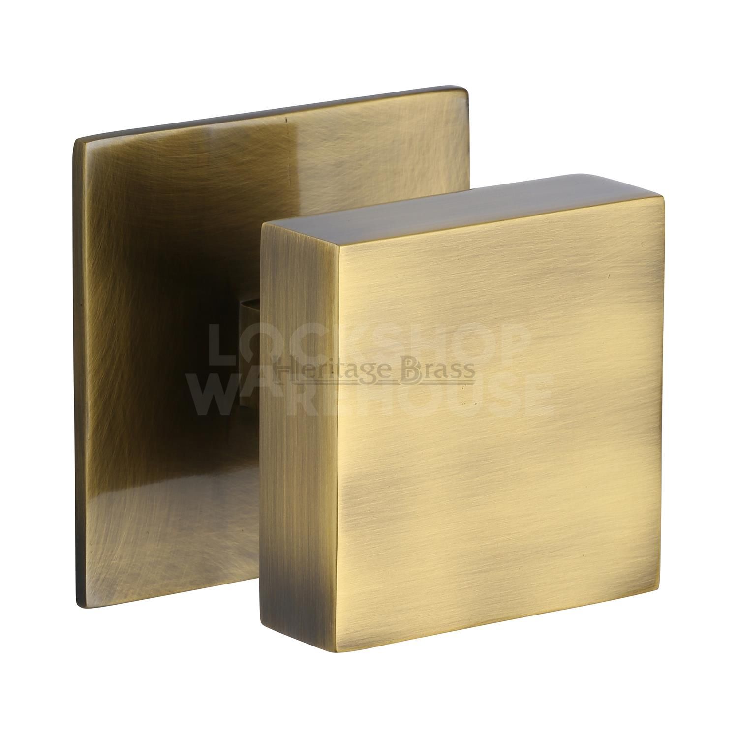 Heritage Brass Contemporary Square Centre Door Knob