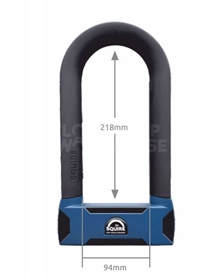 Dimensions Image: SQUIRE Stronghold® D16 MAX - D Lock