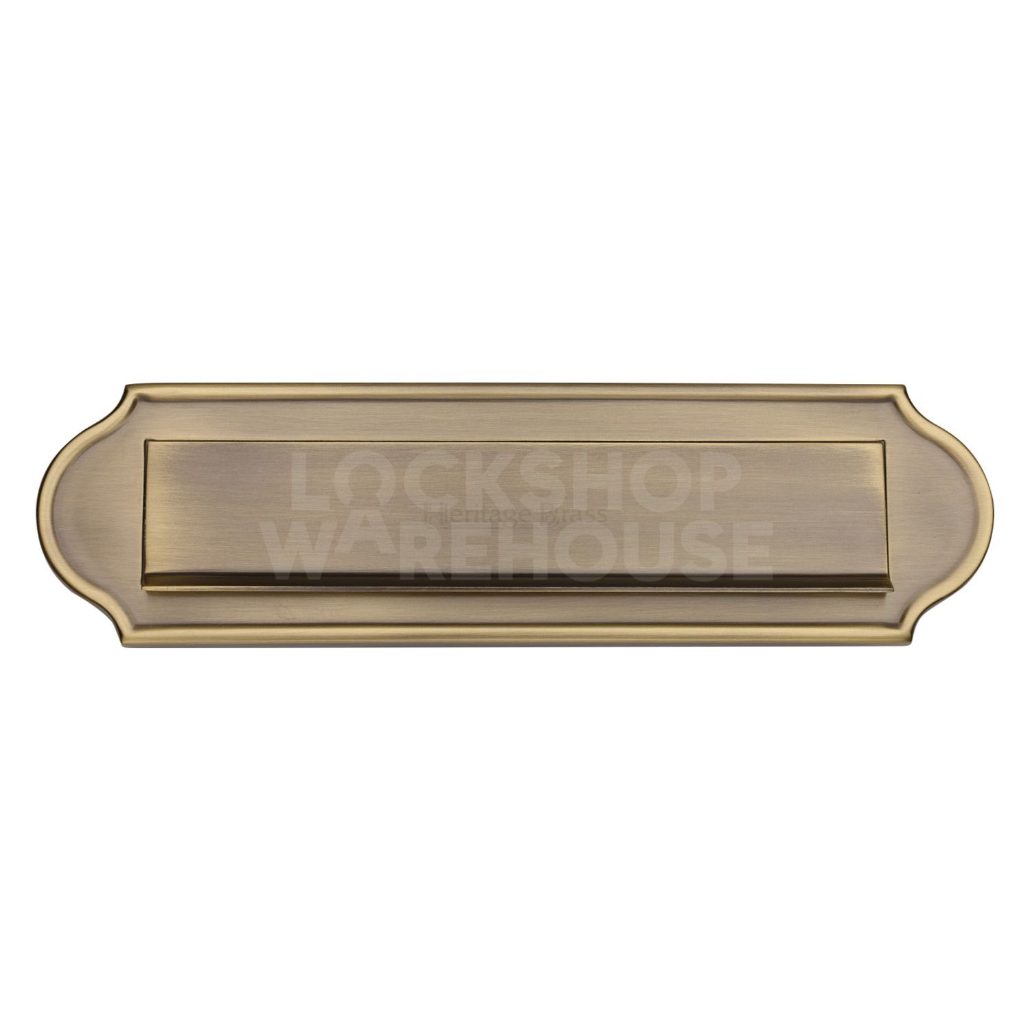Heritage Brass Traditional Gravity Curved Letterplate
