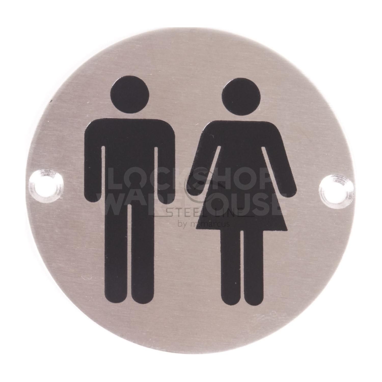 Modern Unisex Symbol Door Sign by M Marcus