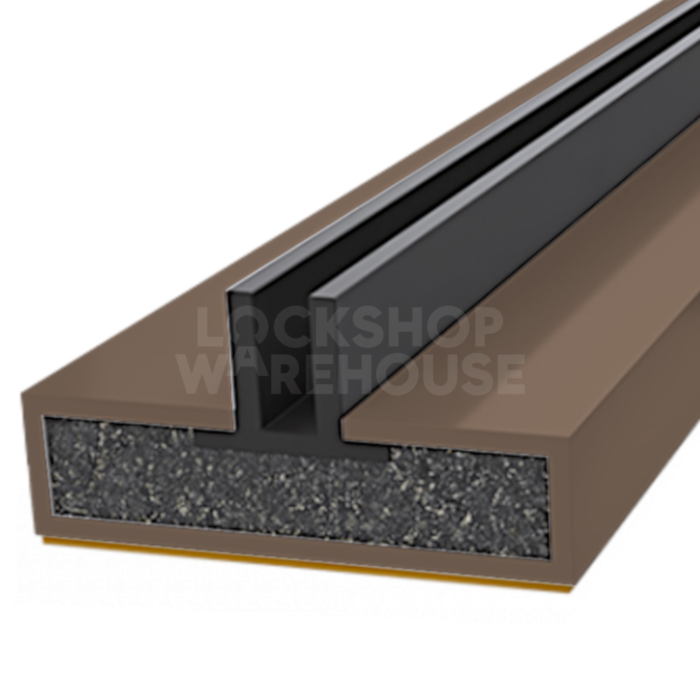 FIRESTOP Intumescent Strip 2.1m x 4mm Fire & Smoke Double Fin Seal