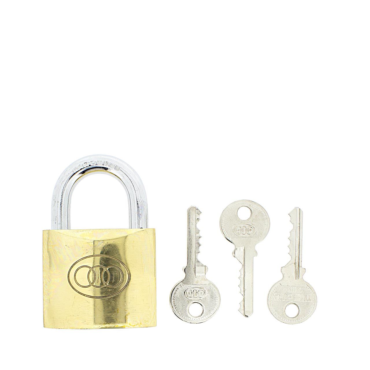 Dimensions Image: Tri-Circle Padlock 50mm