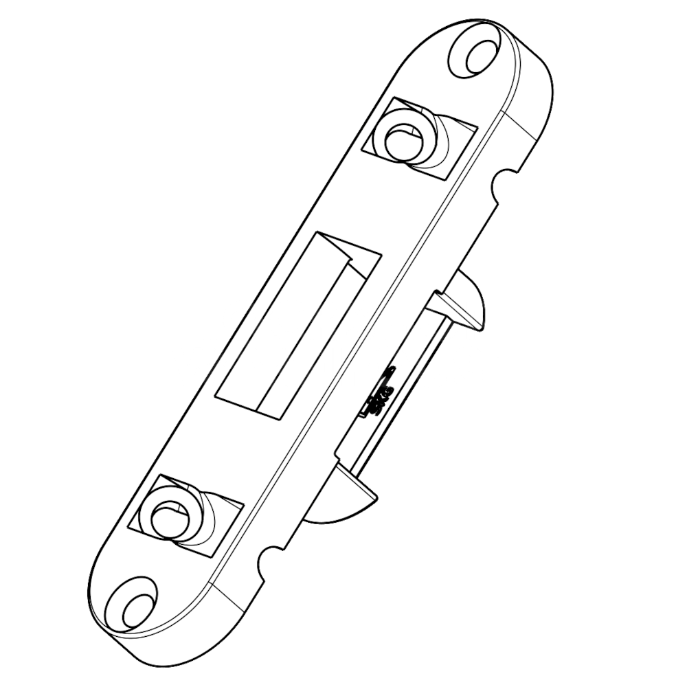 ROTO Bolt Keep Suitable For Flush Timber 373295 - 104mm x 24mm