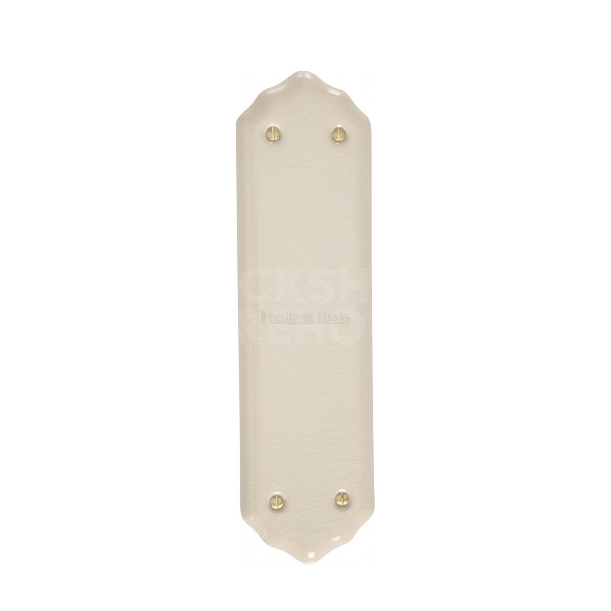 Gallery Image: Heritage Brass Traditional Shaped Fingerplate