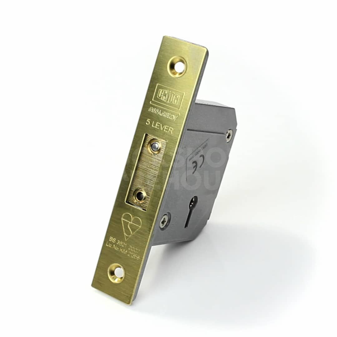 Union 3G114E Deadlock British Standard 5 Lever Mortice Lock