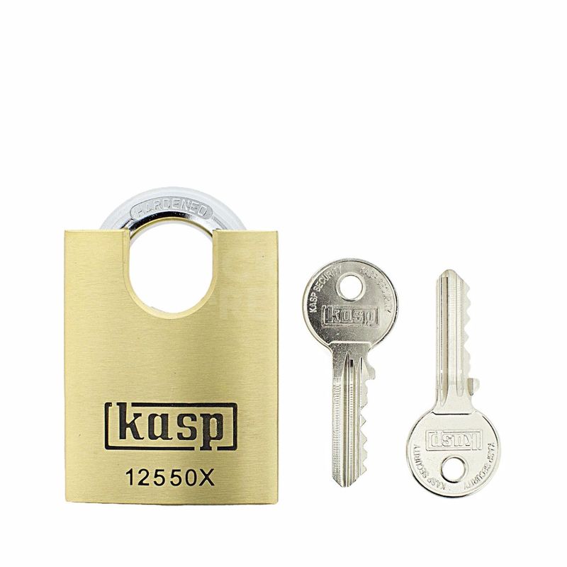 Gallery Image: Kasp 125 Series Premium Brass Padlock 50mm Closed Shackle