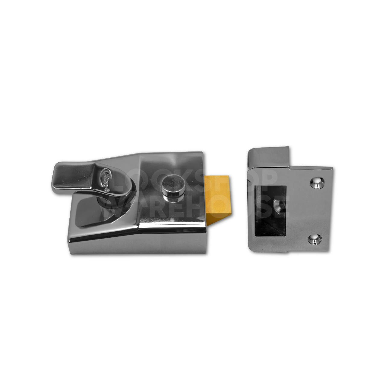 Dimensions Image: Asec 60mm Nightlatch - Chrome