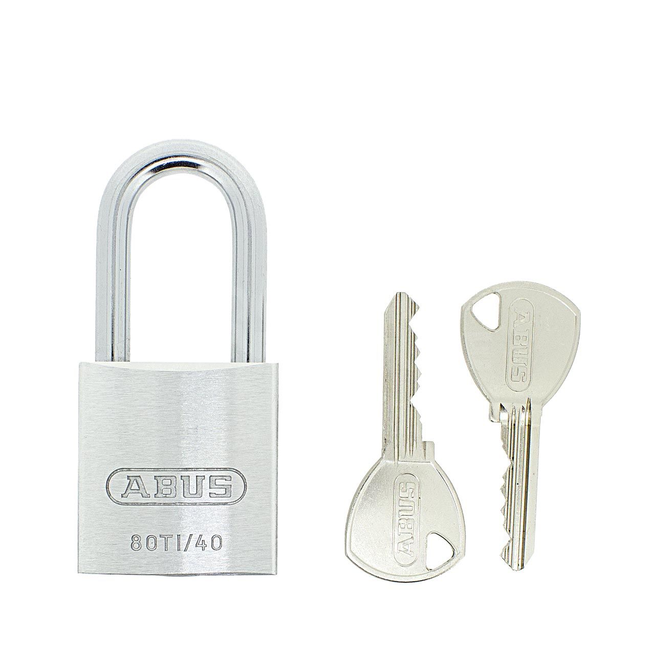 Dimensions Image: ABUS Titalium T80/40mm Padlock with 40mm Long Shackle