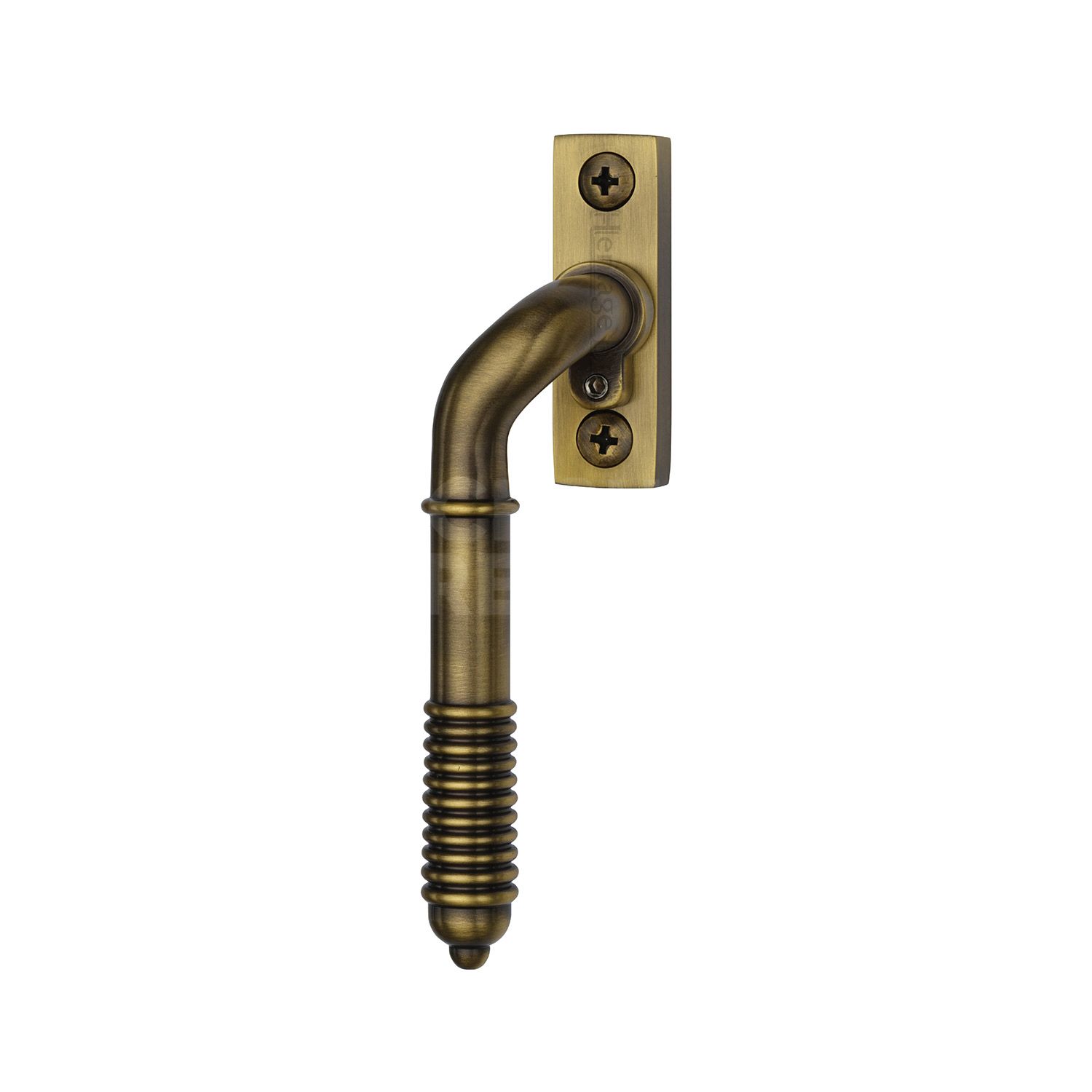 Heritage Brass Lockable Reeded Espagnolette Left Handed - Traditional Style