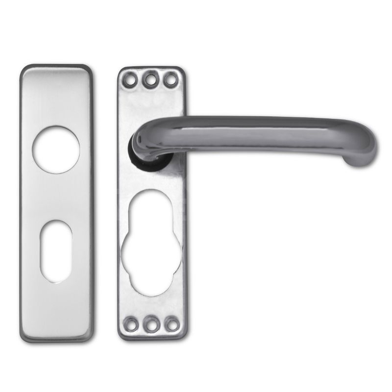 Gallery Image: Asec Aluminium Lever Lock Oval Profile (pair)