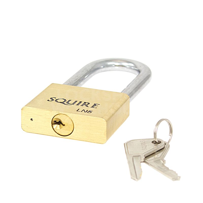 Gallery Image: SQUIRE LN5 - 50mm - Brass Padlock - 64mm Long Shackle