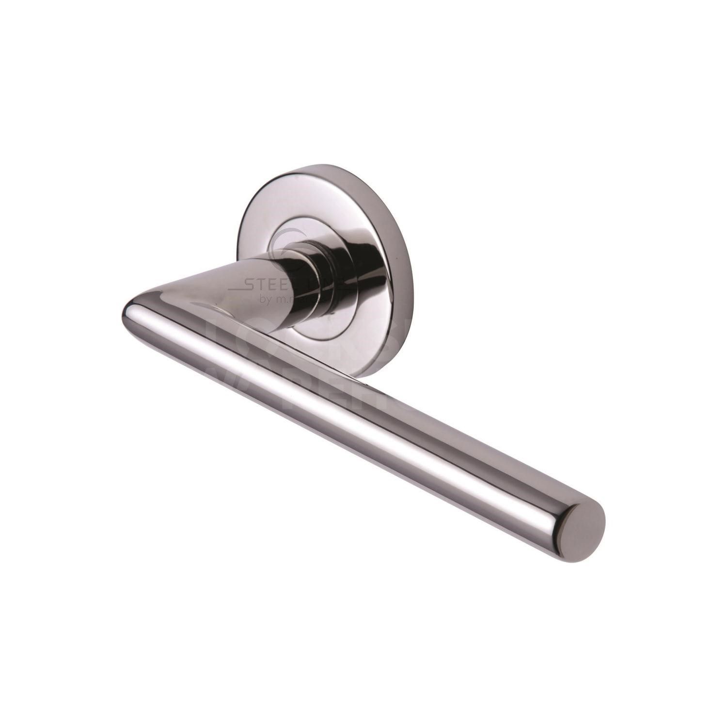 Modern Tubular Door Handles (Pair) by M Marcus