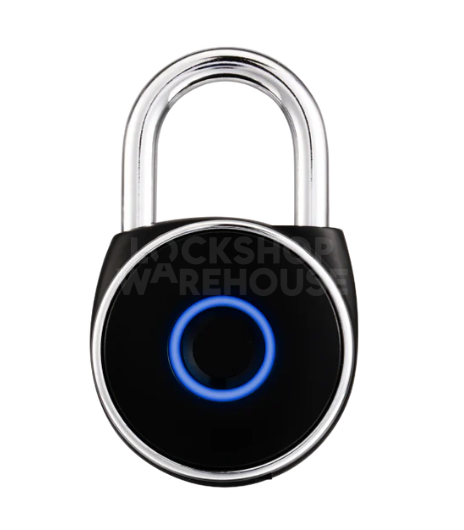 Blusafe Mirage Finger Print Padlock - Black - IP65 Rated