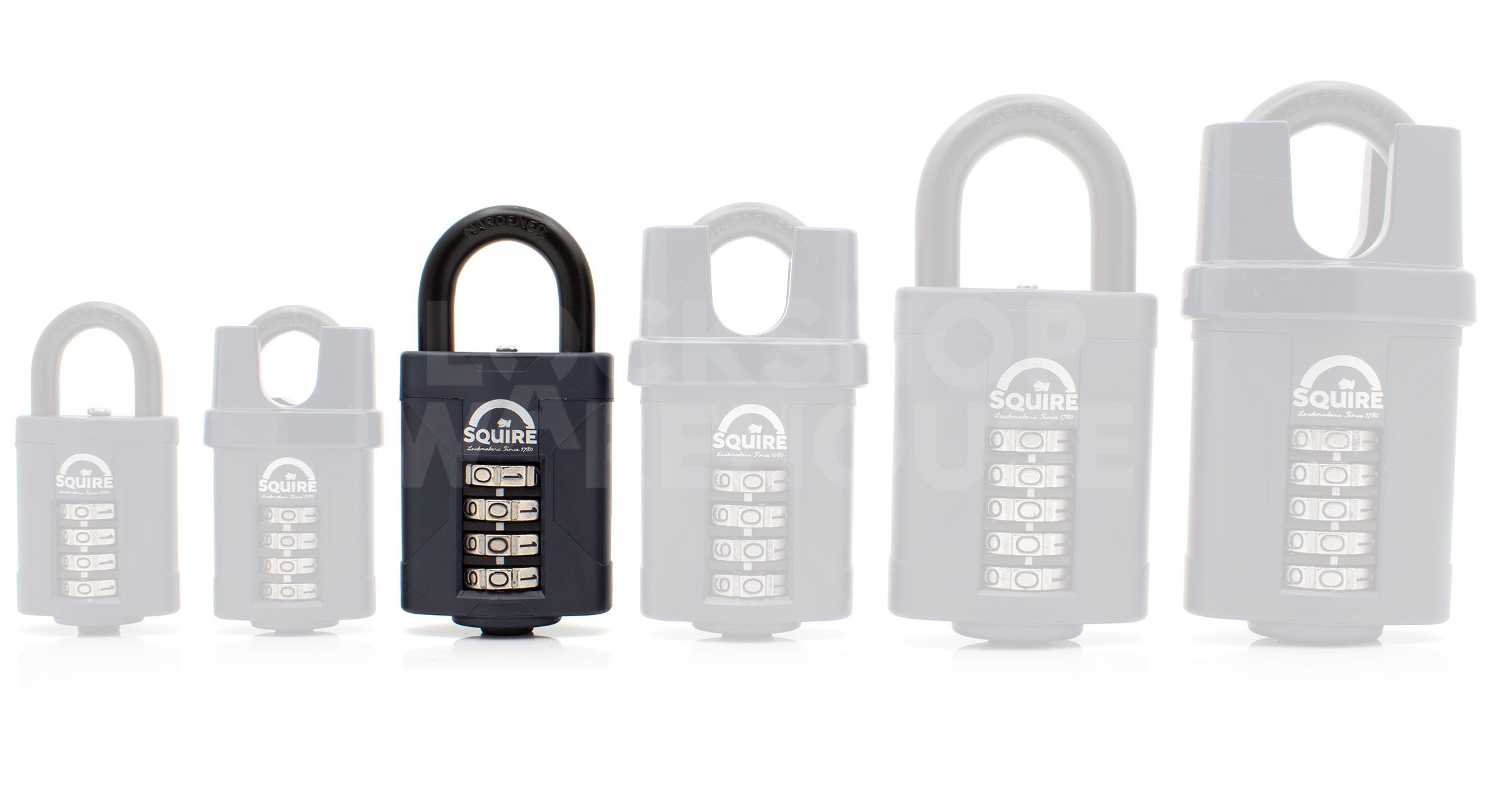 Dimensions Image: Squire CP50 Recodable Combination Padlock