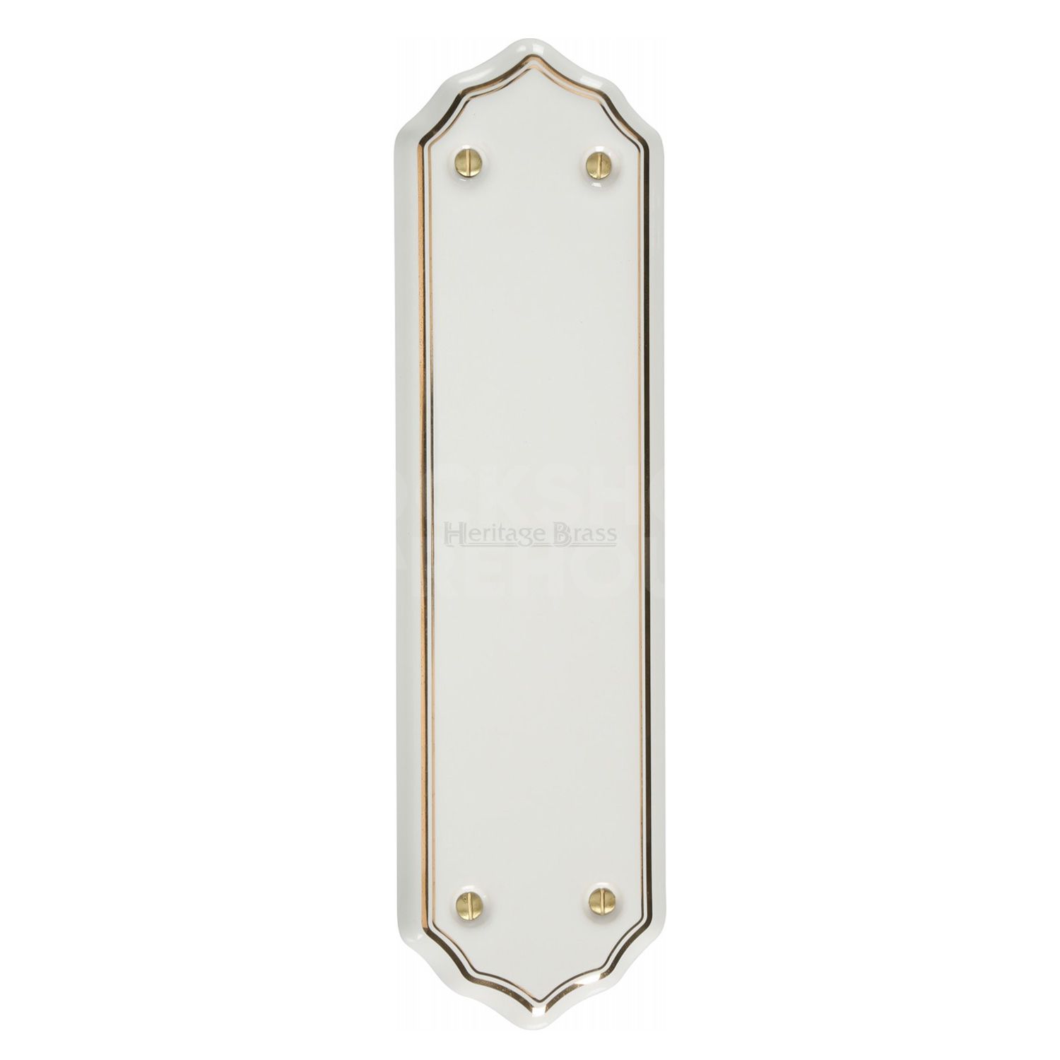 Heritage Brass Traditional Shaped Fingerplate Gold Line