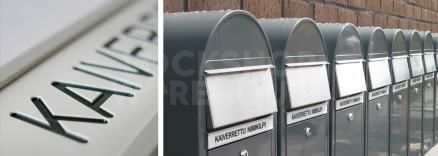 Bobi Stainless Steel Engraved Nameplate | Personalised Mailbox Name Plate