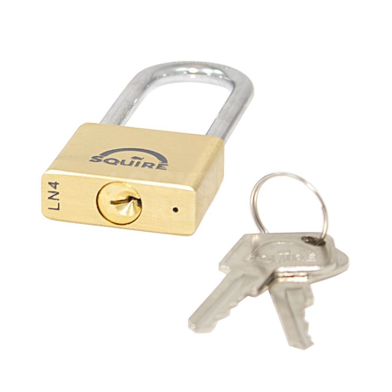 Gallery Image: Squire Lion LN4/2.5 - 40mm Brass Padlock - 64mm Long Shackle