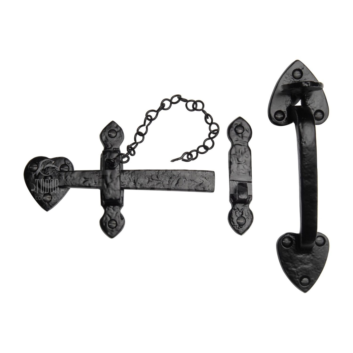 Tudor Suffolk Black Iron Gate Latch